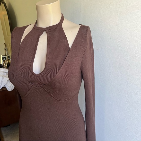 Revolve Camila Coehlo Allora Mini Dress in Chocolate - Picture 6 of 15